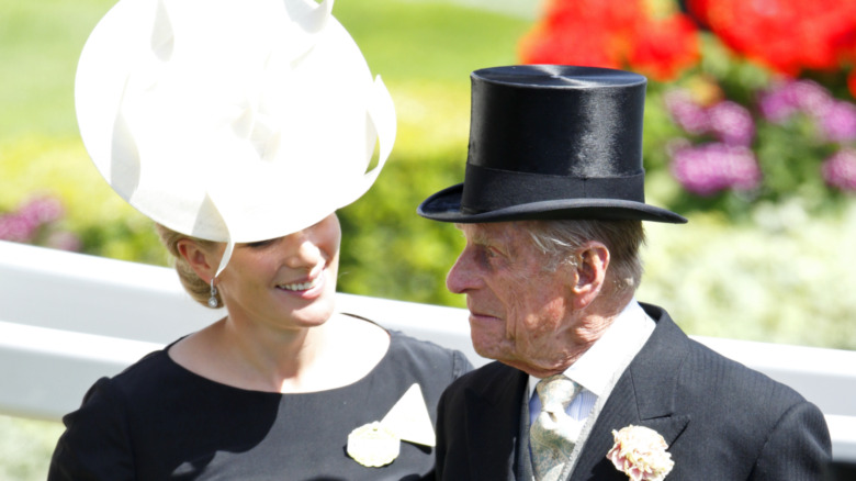 Zara Tindall and Prince Philip share a laugh