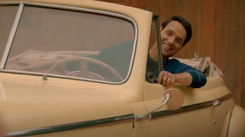 Ralph Macchio in his car