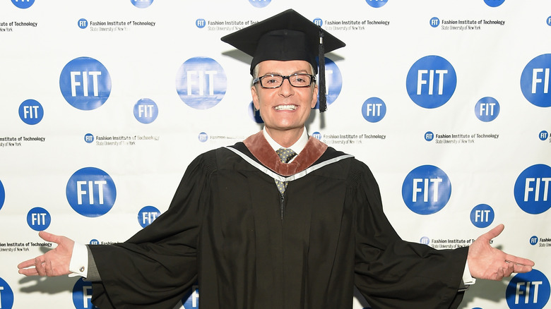 Randy Fenoli in a cap and gown at FIT