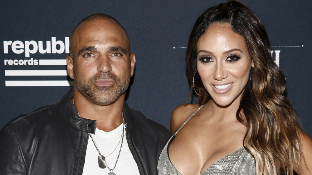 Melissa Gorga and Joe Gorga posing