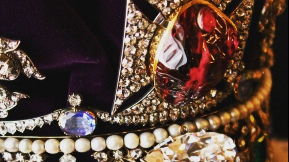 The Black Prince's Ruby in the Imperial State Crown 