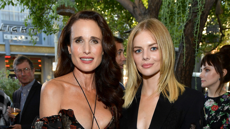 Andie MacDowell and Samara Weaving