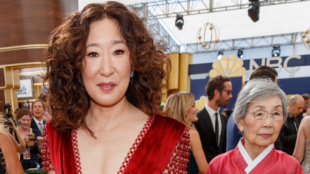 Sandra Oh and her mother