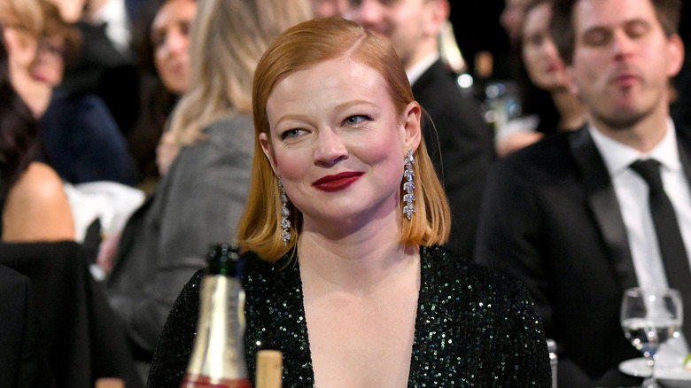 Sarah Snook at a dinner