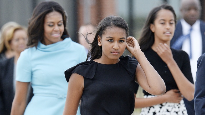 Michelle Obama, Sasha Obama, and Malia Obama