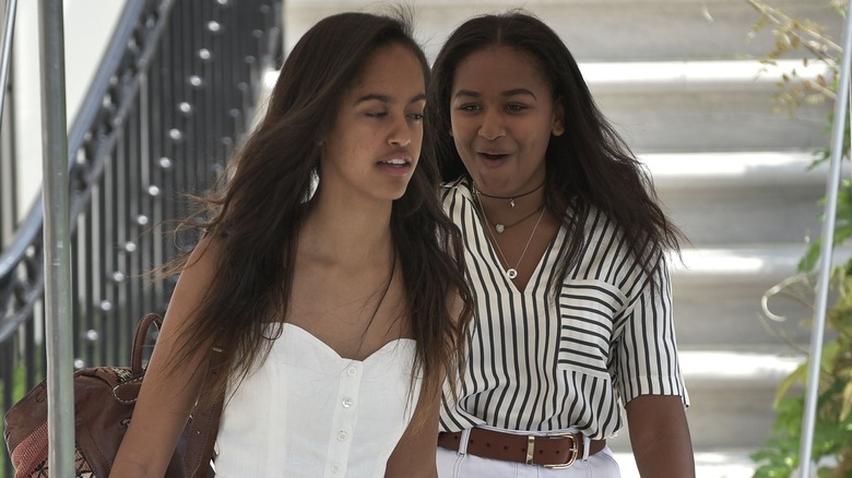 Malia and Sasha Obama