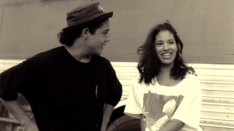 Chris Perez and Selena Quintanilla