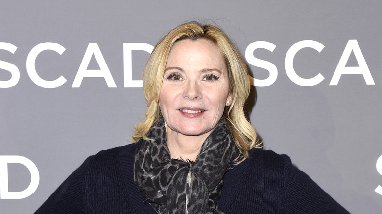 Kim Cattrall smiling