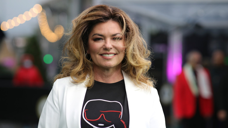 Shania Twain smiling at event