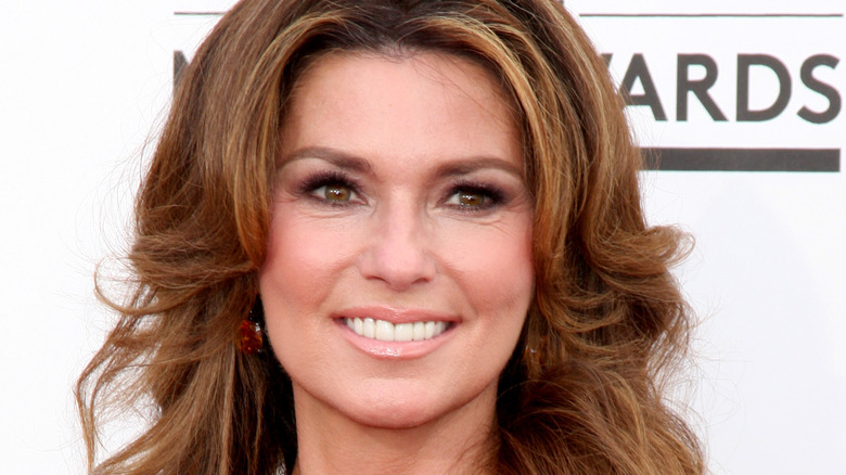 Shania Twain smiling at event