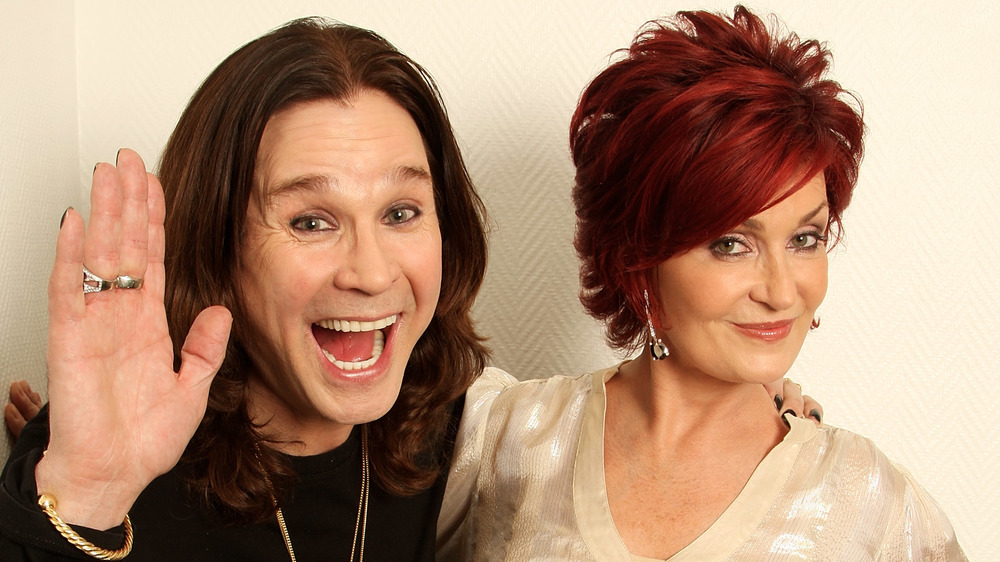 Ozzy Osbourne, Sharon Osbourne smiling