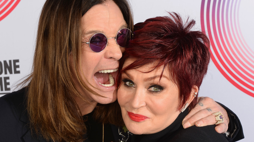 playful Ozzy Osbourne, Sharon Osbourne