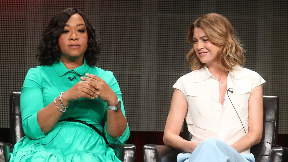 Shonda Rhimes and Ellen Pompeo