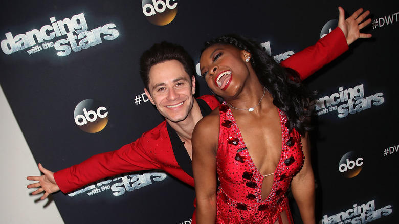 Simone Biles and Sasha Farber