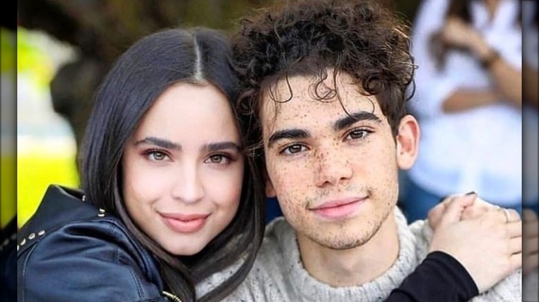 Sofia Carson with Cameron Boyce