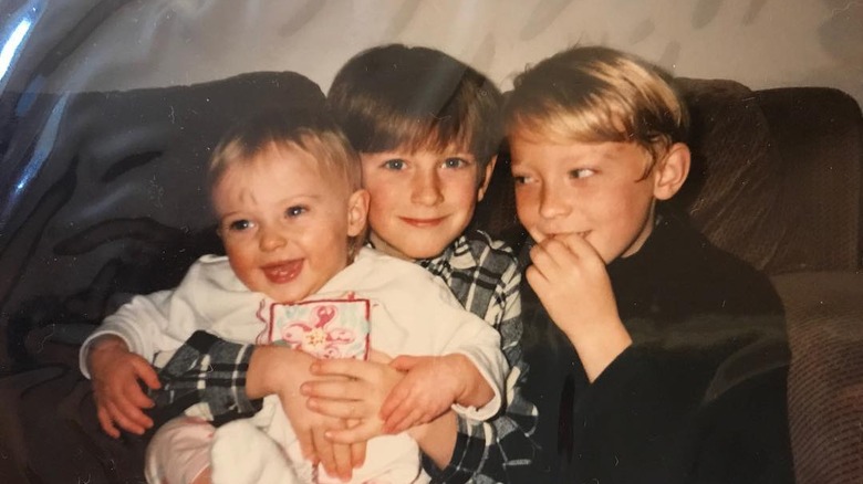 Sophie Turner and her brothers