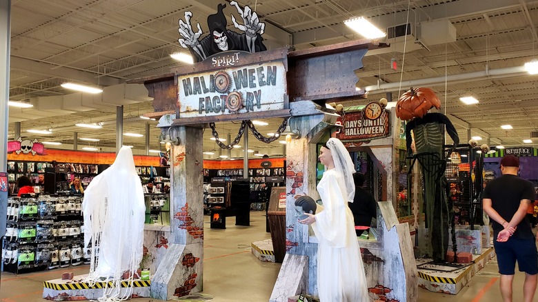 Display inside a Spirit Halloween store