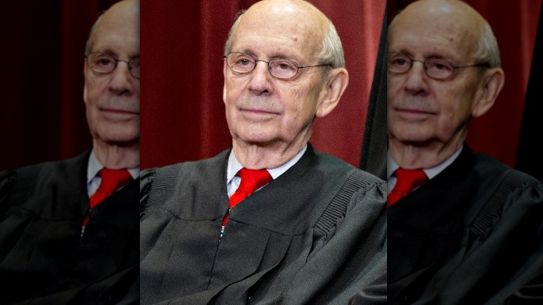 Stephen Breyer wearing glasses, tie