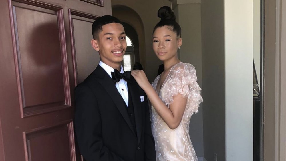 Storm Reid with her boyfriend before prom