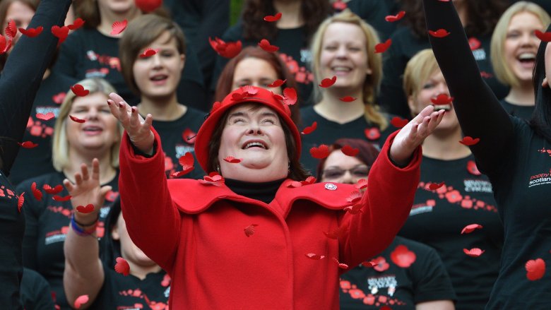 Susan Boyle poppies