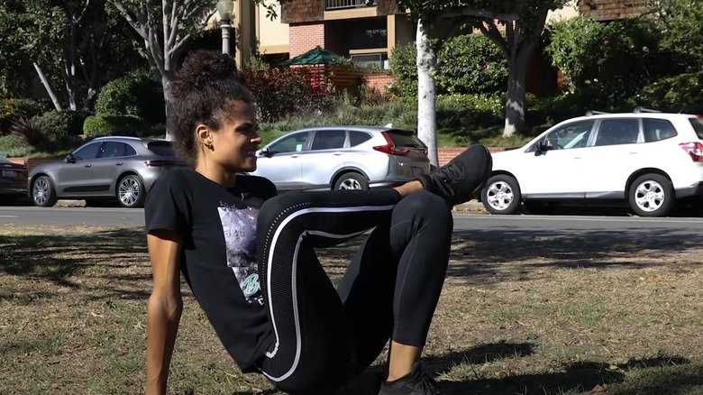 Sydney McLaughlin training