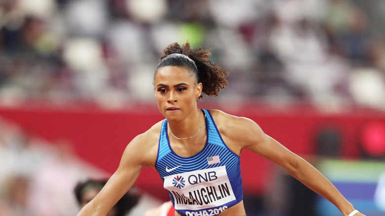 Sydney McLaughlin running