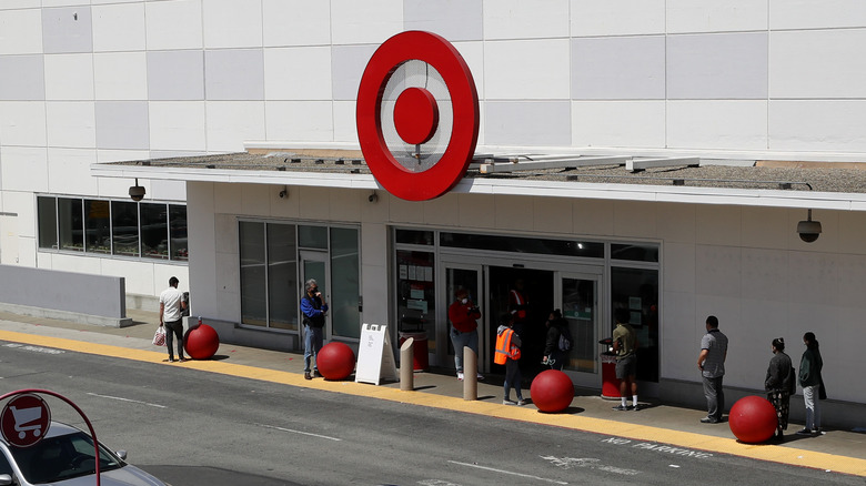 The outside of a Target store in 2020
