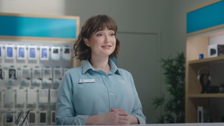Milana Vayntrub in an AT&T commercial