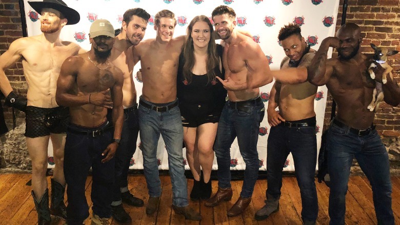 The Bachelorette's Jed Wyatt with a male revue