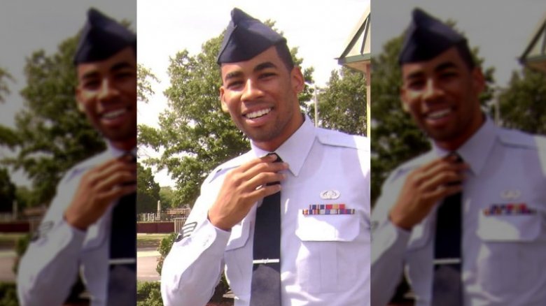 The Bachelorette's Mike Johnson in the Air Force uniform