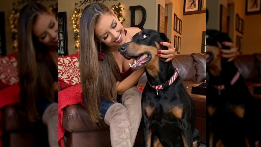 The Bachelor's Alayah Benavidez and her dog Titan