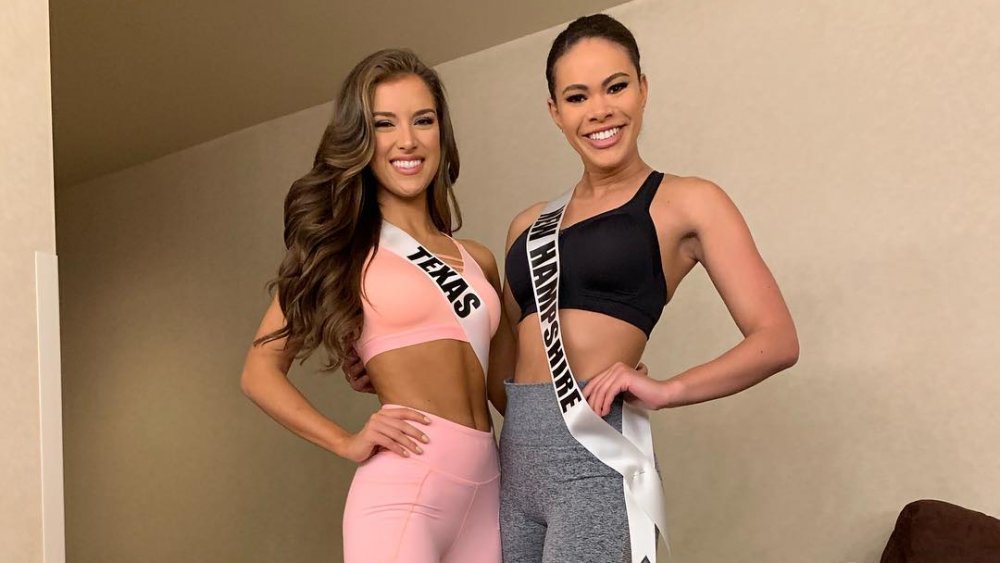 The Bachelor's Alayah Benavidez with Miss New Hampshire