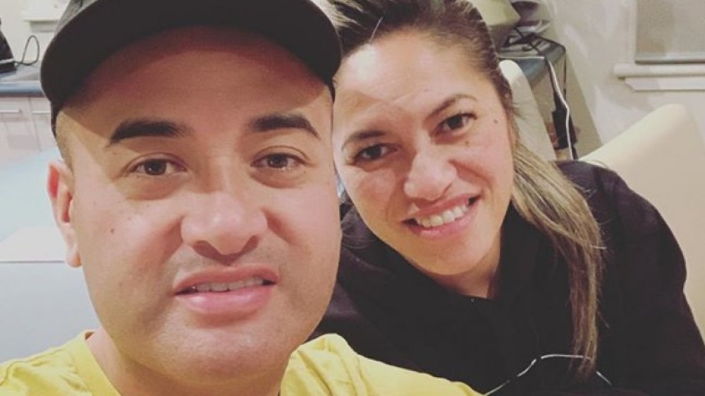 The Casketeers star Francis and Kaiora Tipene in an Instagram selfie