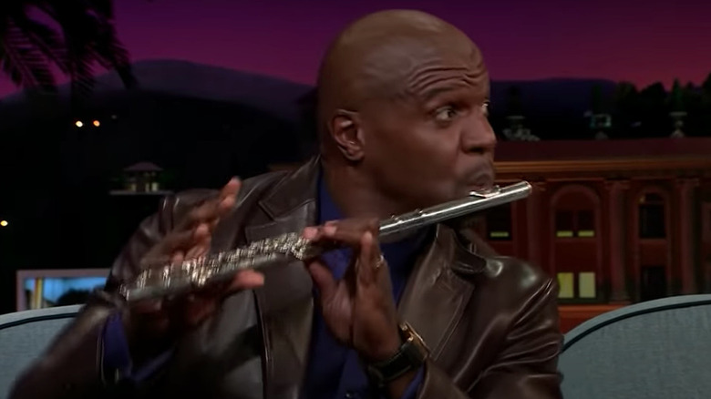 Terry Crews plays the flute