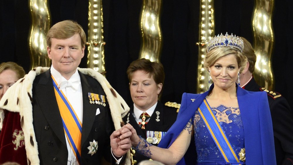 King Willem-Alexander being sworn in