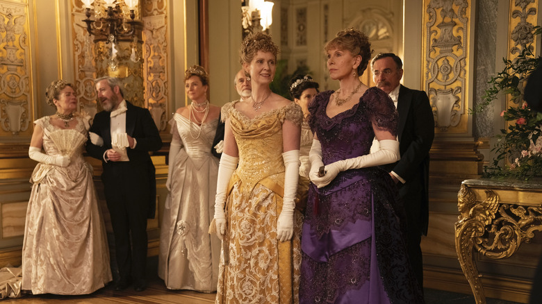 Cynthia Nixon and Christine Baranski in scene from The Gilded Age