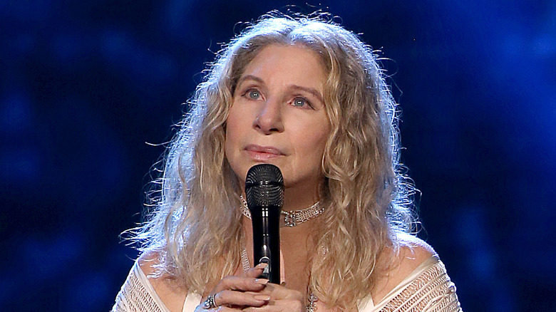 Barbra Streisand performing 