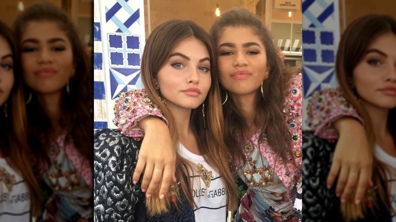 Thylane Blondeau with Zendaya