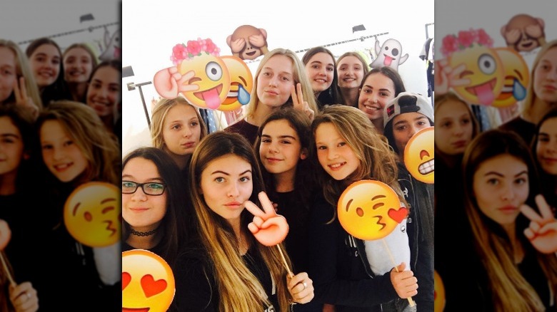 Thylane Blondeau with her fans Thylaners