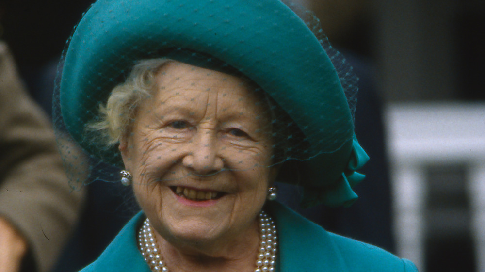 the Queen Mother smiling