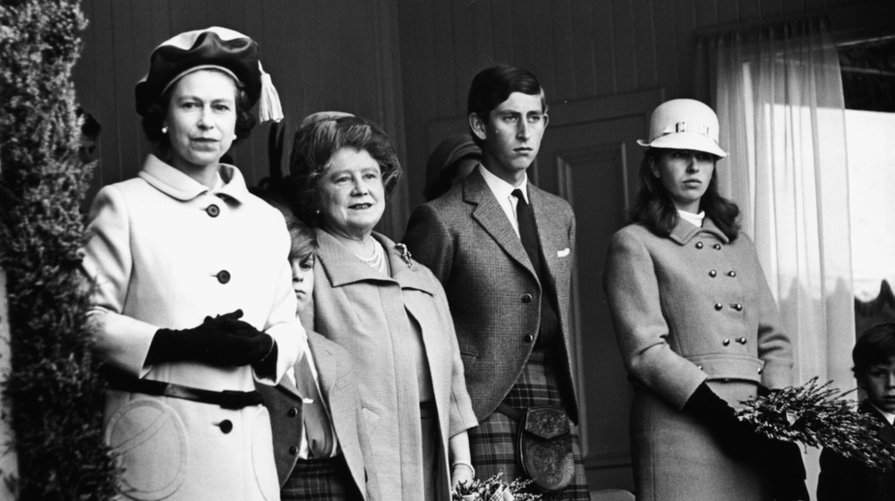 the Queen Mother with royals