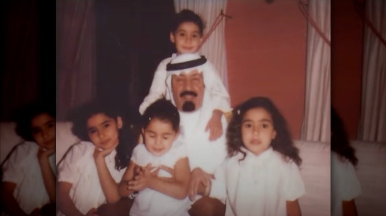 King Abdullah bin Abdulaziz and children