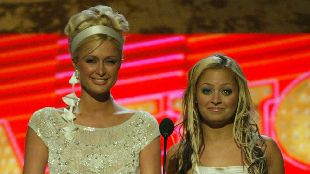 Paris Hilton and Nicole Richie from The Simple Life at an award show