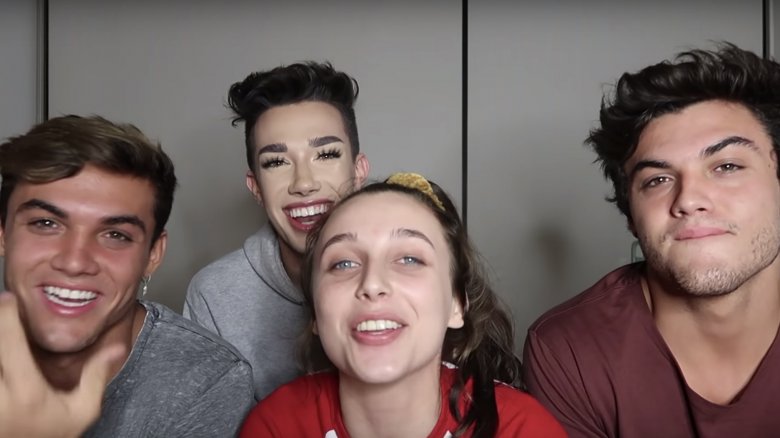 Grayson Dolan, Ethan Dolan, James Charles, and Emma Chamberlain