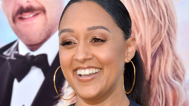 Tia Mowry smiling