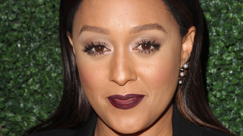 Tia Mowry smiling