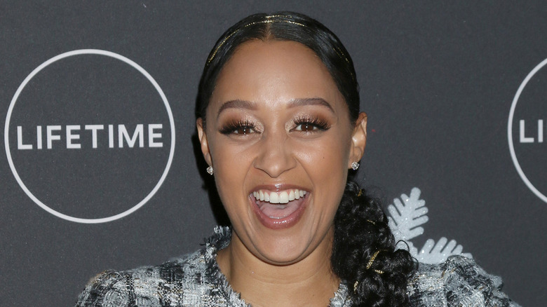 Tia Mowry smiling