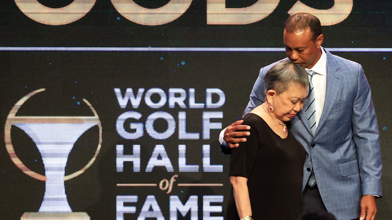 Tiger and Kultida Woods at World Golf Hall of Fame induction