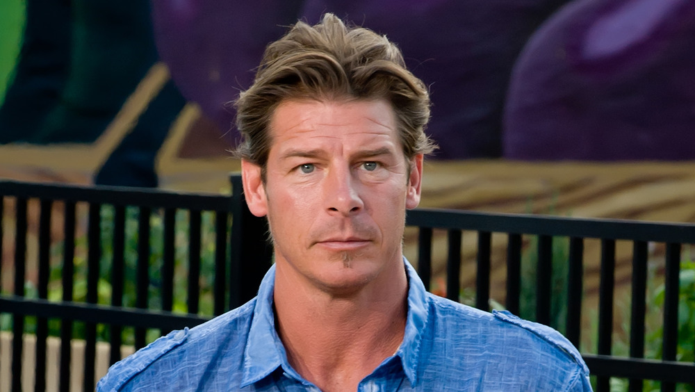 Ty Pennington wearing a blue button-down