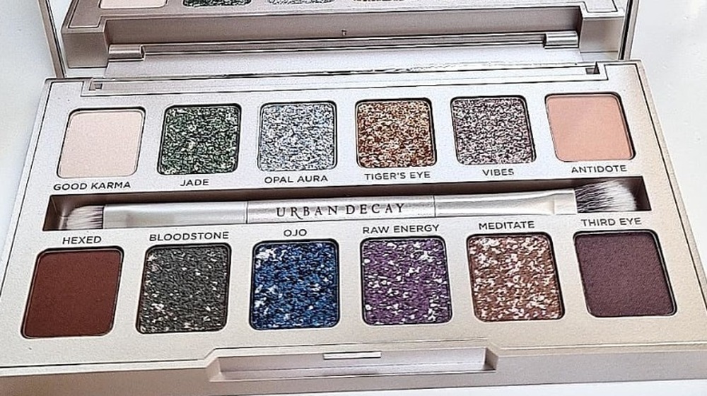 Sparkly Urban Decay eyeshadow palette